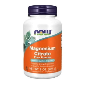 Sproszkowany Cytrynian Magnezu Magnesium Citrate (227 g) | NOW Foods