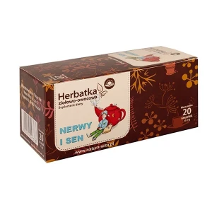 Herbatka Ziołowo-Owocowa Na Nerwy I Sen Odprężęnie, Ułatwianie Zasypiania (20x2g) | NATURA WITA