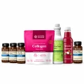 Zestaw Beauty NSP Nature’s Sunshine z kolagenem, witaminą C, cynkiem ALT, Zambrozą, sokiem aloesowym i Super Complex.