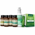 Zestaw Clean NSP Nature’s Sunshine z UltraBiome DTX, chlorofilem w płynie, Liver Health Formula, Kozieradką i Tymiankiem, czosnkiem i Gentle Move.