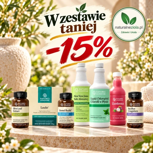 Zestaw Zdrowe Jelita Nature’s Sunshine – 7 produktów wspierających codzienną dietę i trawienie. Kup w zestawie 15% taniej!