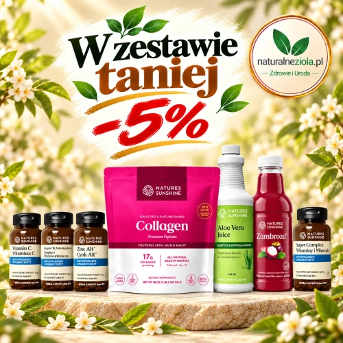 Zestaw Beauty Nature’s Sunshine – kolagen, witamina C, cynk i składniki roślinne dla skóry, włosów i paznokci. W zestawie 5% taniej!